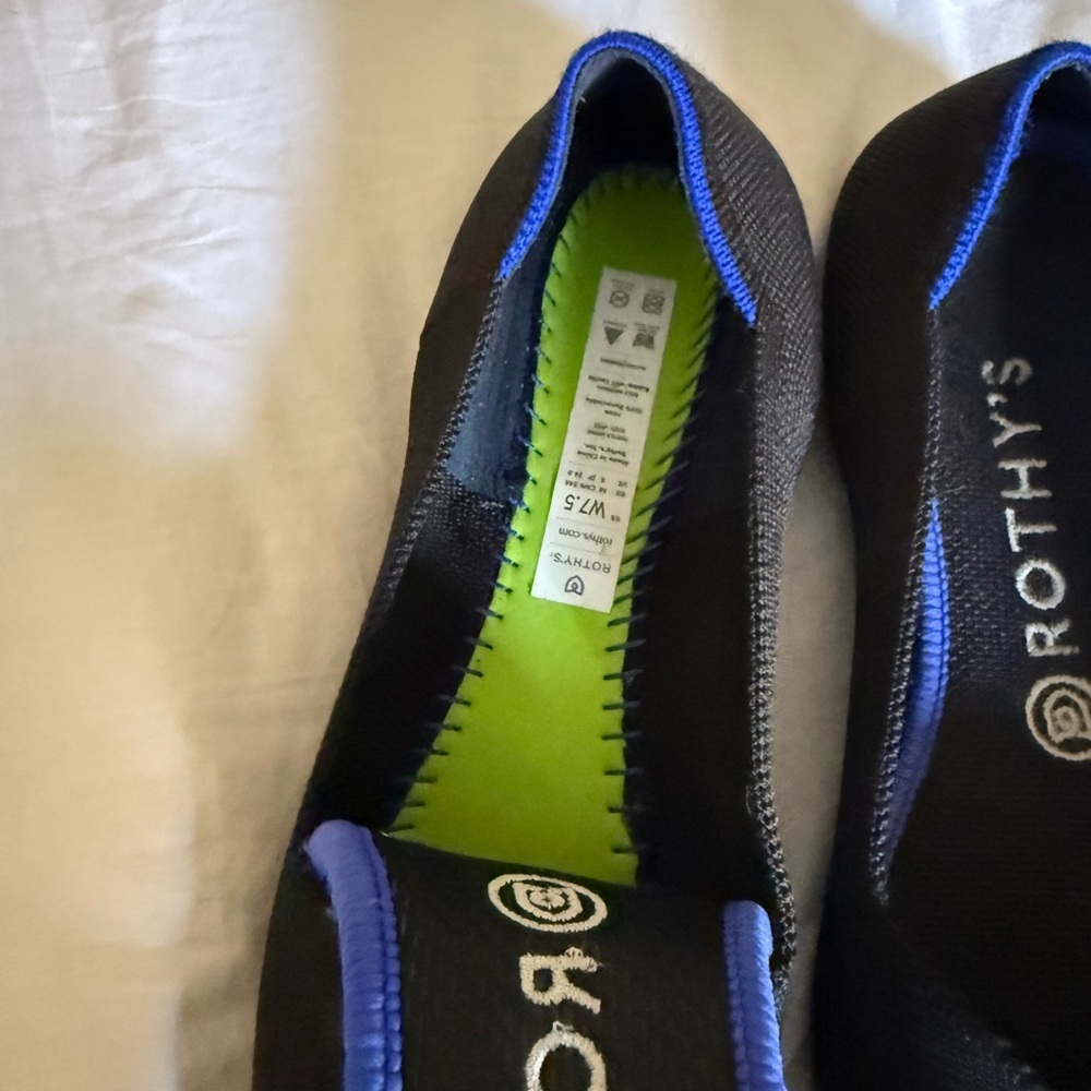 Rothy's Black and Blue Casual Flats - Picture 2 of 9